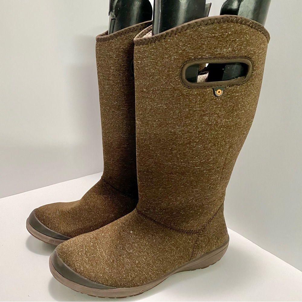 BOGS size 8 brown Charlie Melange waterproof boots